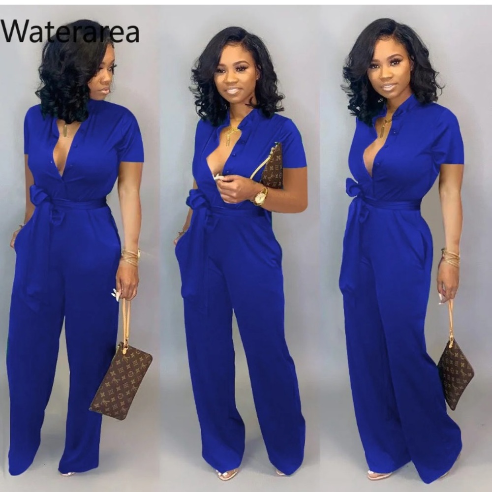 Brand: Xinlees V neck Elegant Jumpsuit.